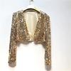 Fashion European and American Style Short Small Suit Performance Wear Sequin