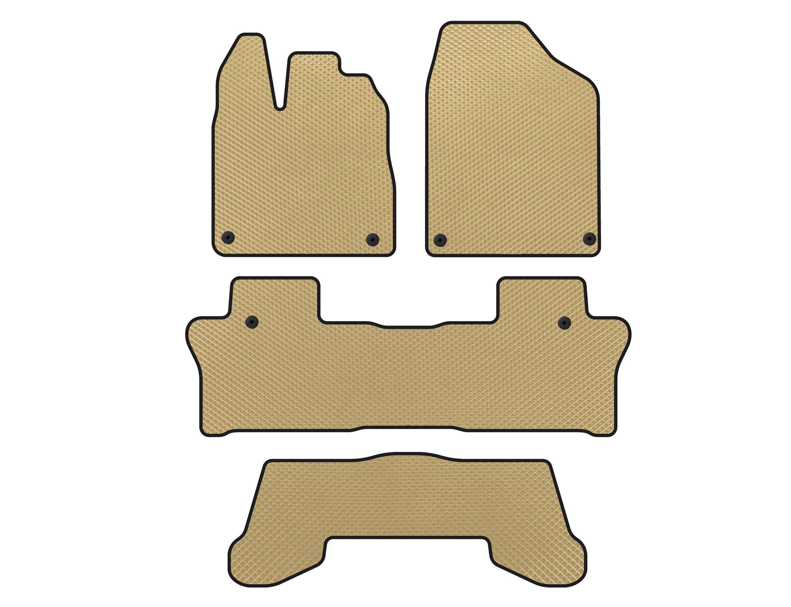 

EVA mats (3 rows, Beige) for Honda Pilot 2015-2022