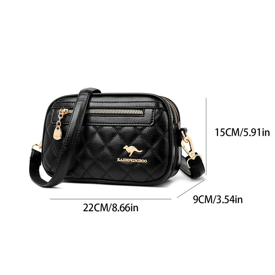 Damen Hochwertige Leder Geldbörse Umhängetaschen Luxus Designer Crossbody Tasche Damen Pendler Handtaschen Mode Damen Umhängetasche