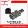 Heavy Duty 24-Pin Male/Female Connector Plug & Socket (US Standard) MS3106A24-28S/MS3102A24-28P