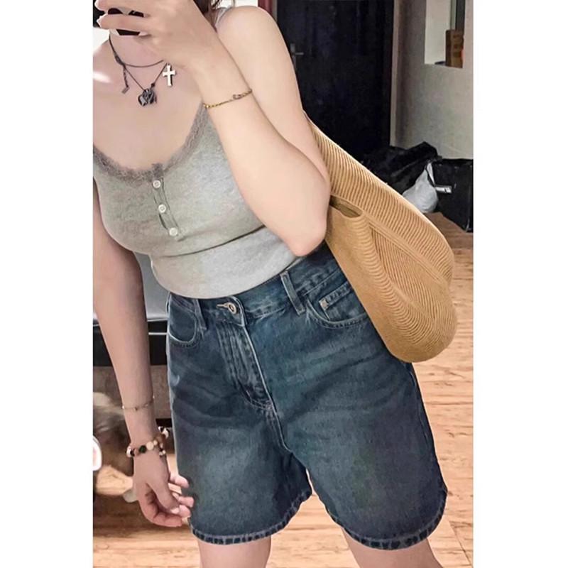 Women s American Retro High-Waisted Wide Leg Jeans - Slimming, Mid-Length, Petite, Summer Arrival XL