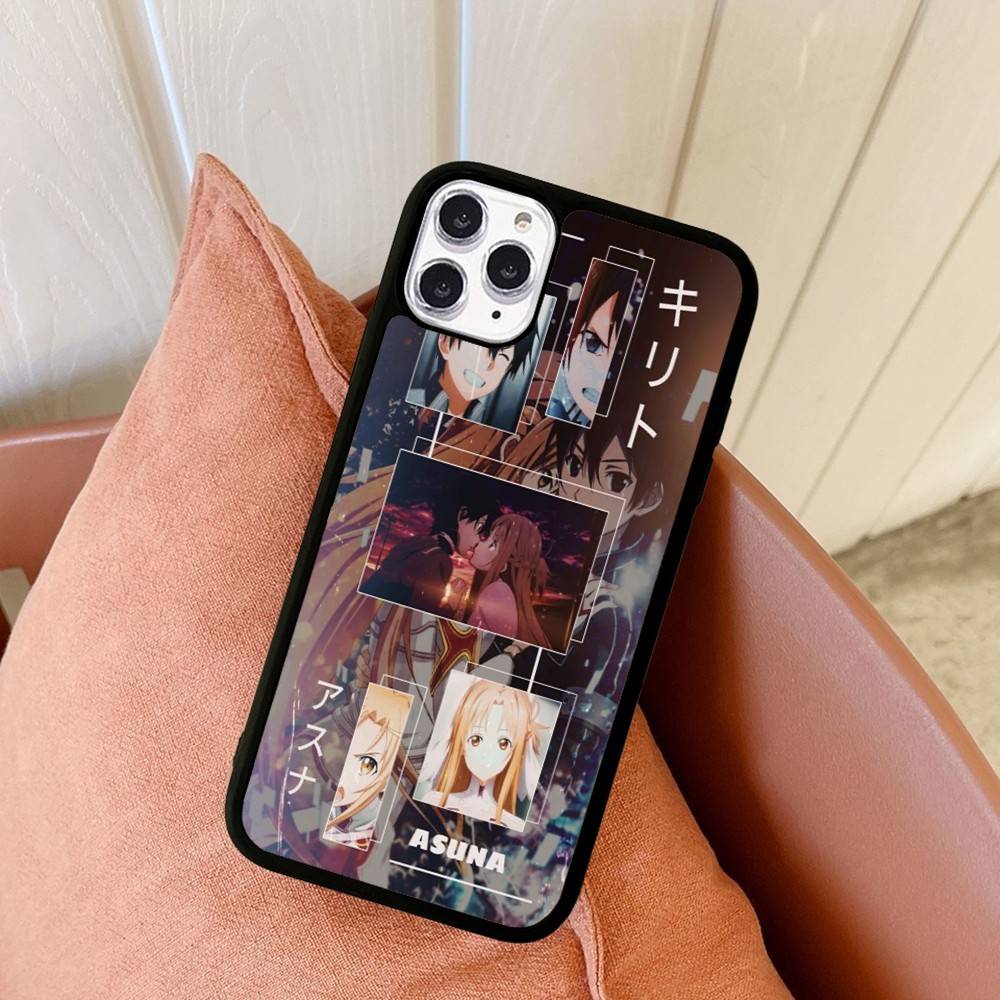 TV Anime Sword Art Online Phone Case For Iphone 16 15 14 13 12 11 Pro Max Plus Shockproof TPU+PC Hard Case