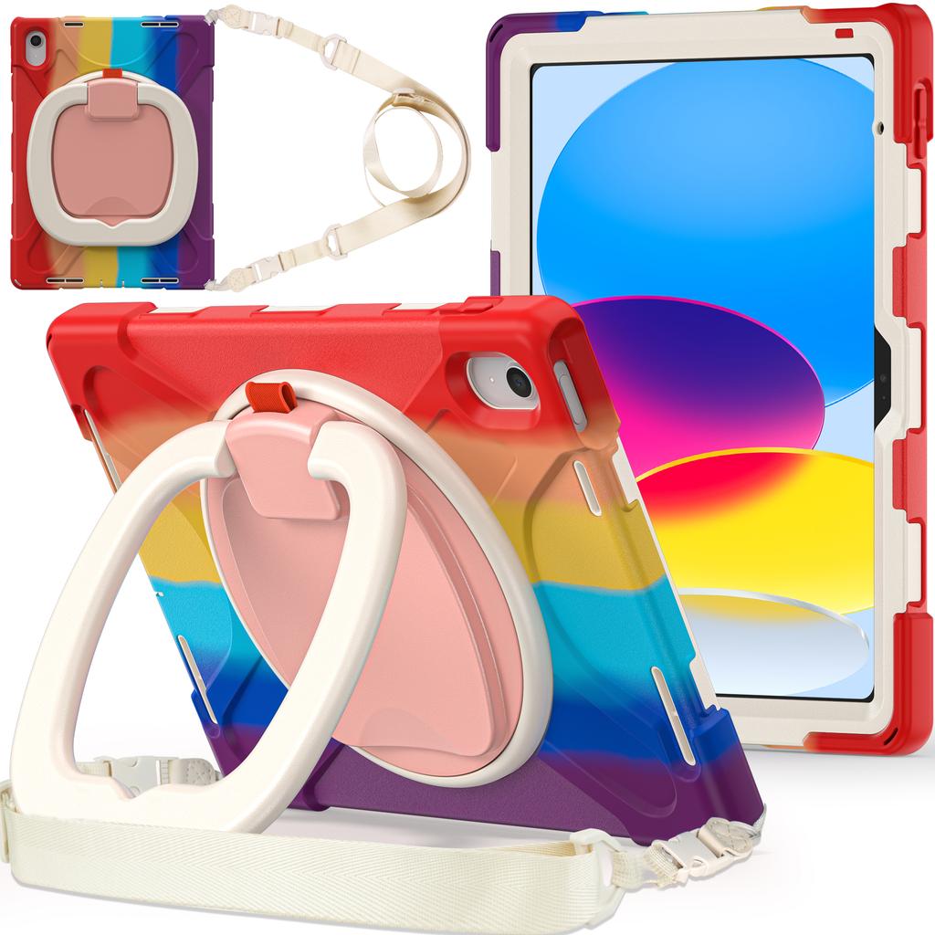 Armor Case Universal for IPad 2025 A16 11th 10.9 2022 10th Gen. A3354 A3355 A3356 A2757 A2777 A2696 Rotating Stand Hybrid Cover