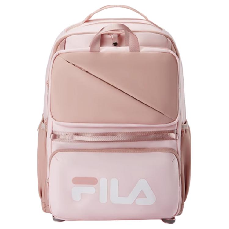 

FILA Logo Zipper Nylon Backpack Unisex backpack Smoke-Purple Lotus-Pink K18B511119-FPK Medium