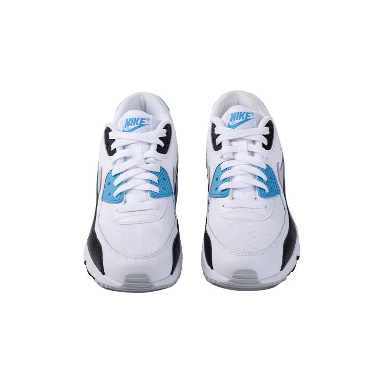 Nike Air Max 90 Cushioning Low Top Kids' Running Shoes Blue Gray Black Teenagers 833418-101