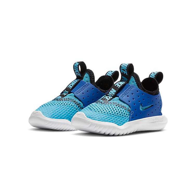 Nike Flex Runner Breathe Slip Resistant Cushioning Abrasion Resistant Low Top Toddler Shoes Blue White CV9329-400