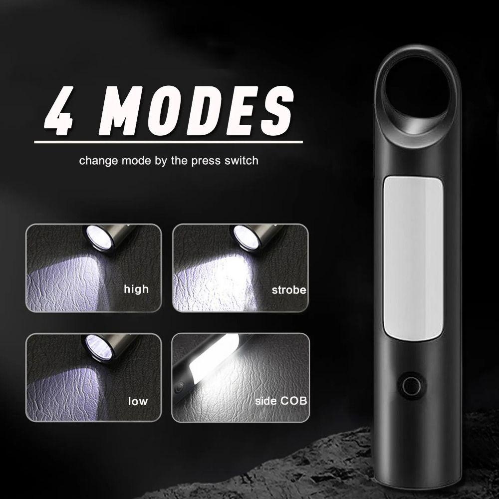COB Side Light Camping Lantern Rechargeable Outdoor Emergency Lights LED Flashlight Camping