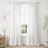 350cm Elegant Stylish Height Tulle Drape Faux Linen Sheer Livingroom Space Windowpane Drapes Bedchamber Drapes Drapes