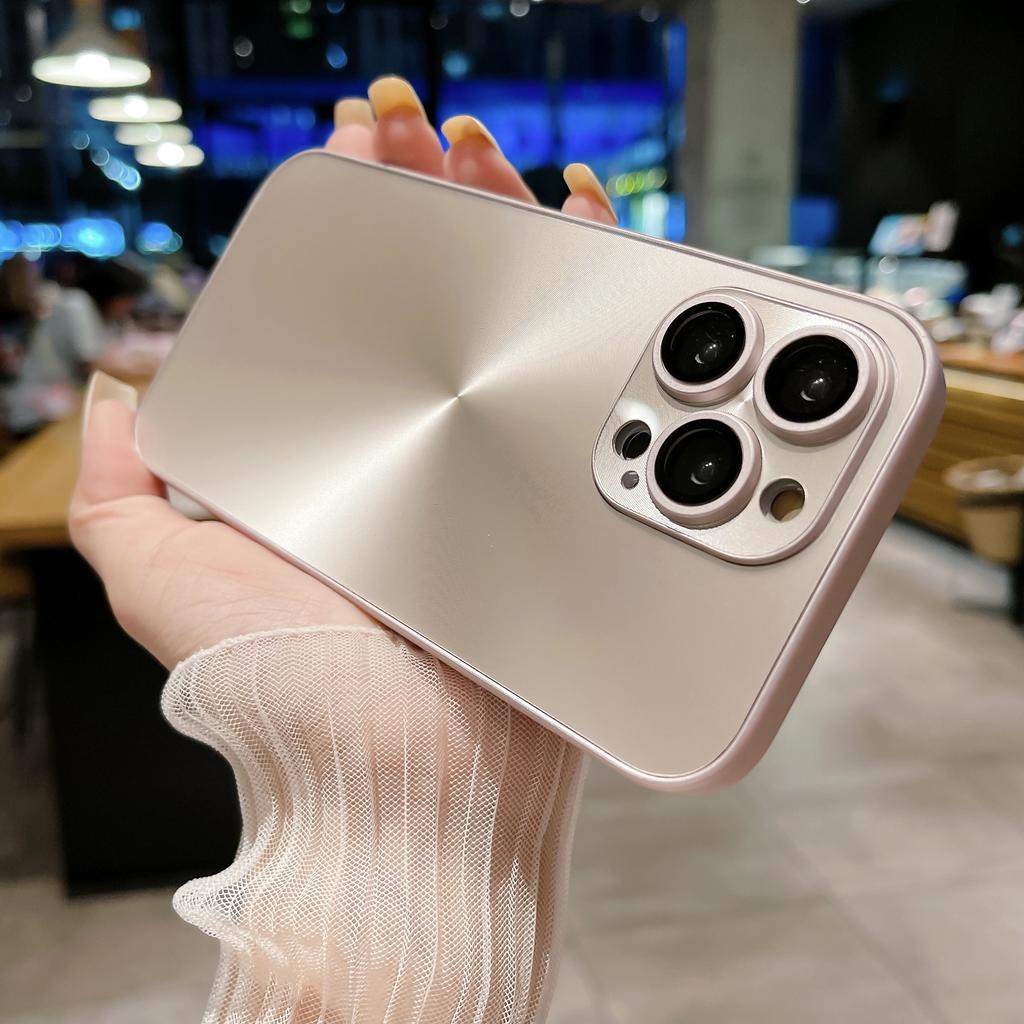 Applicable to Aurora CD pattern mobile phone case electroplated lens film mobile phone case 16PROMAX laser Aurora Apple 17PRO