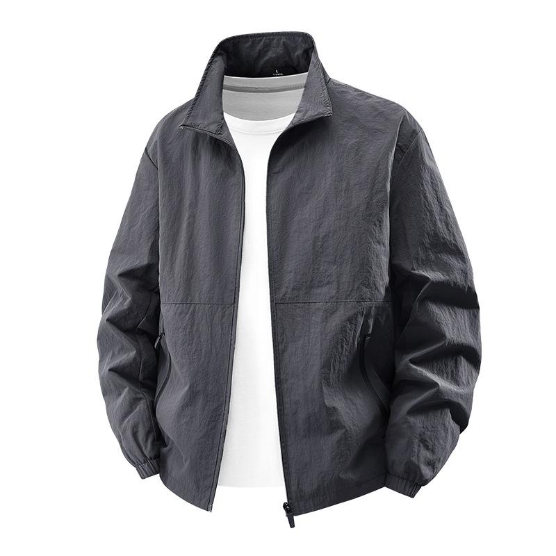 New Spring and Autumn Outdoor Jacket Business Stand Collar Jacket Sports Casual Versatile Men's Jacket