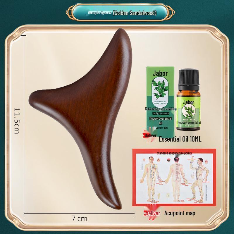 Sandalwood Chicken Wing Wood Gua Sha Acupoint Foot Massager