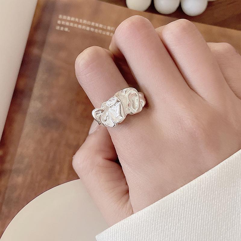 

Преувеличенный европейский и американский дизайн, ретро кольцо из серебра 925 пробы с не тускнеющим тайским оловянным акцентом Adjustable