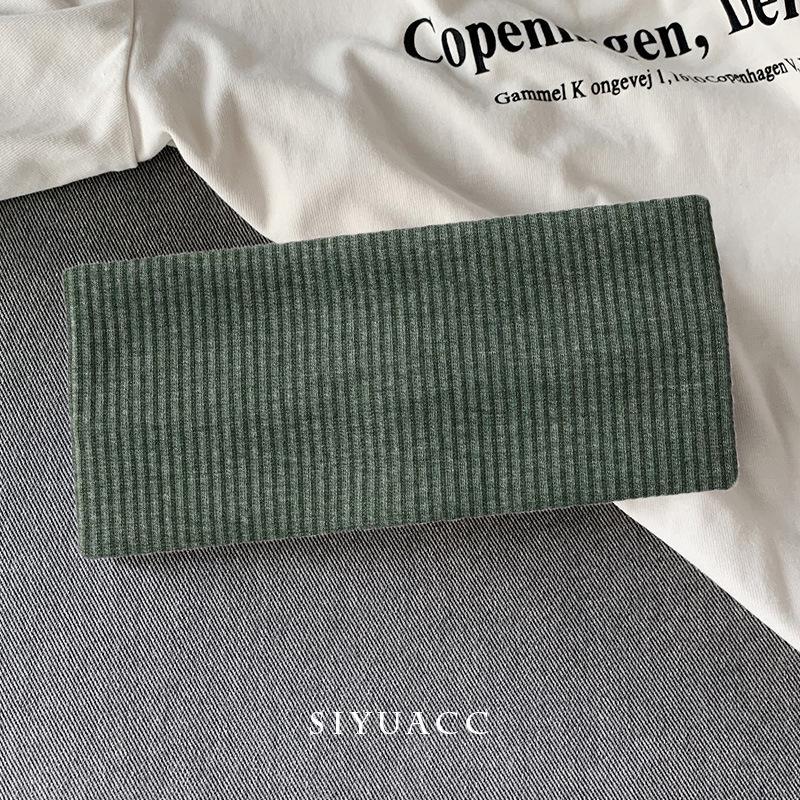 NewJeans Damen Weißes Elastisches Sportstirnband - Schlicht, Vielseitig, Strickstil