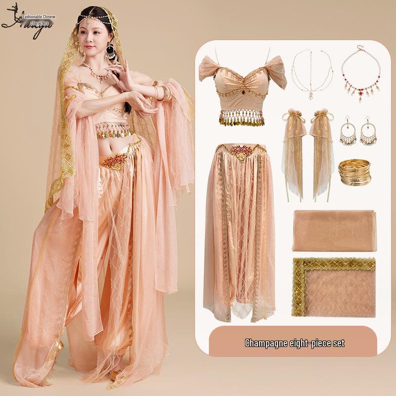 Prinzessin Jasmin Halloween Cosplay Kostümset für Damen