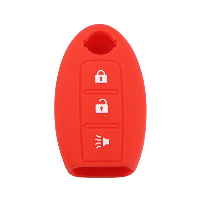 my good car Car Silicon 3 Button Key Case Cover Holder for Nissan Maxima Altima Teana Tiida Sylphy Sunny X-Trail Key Protector