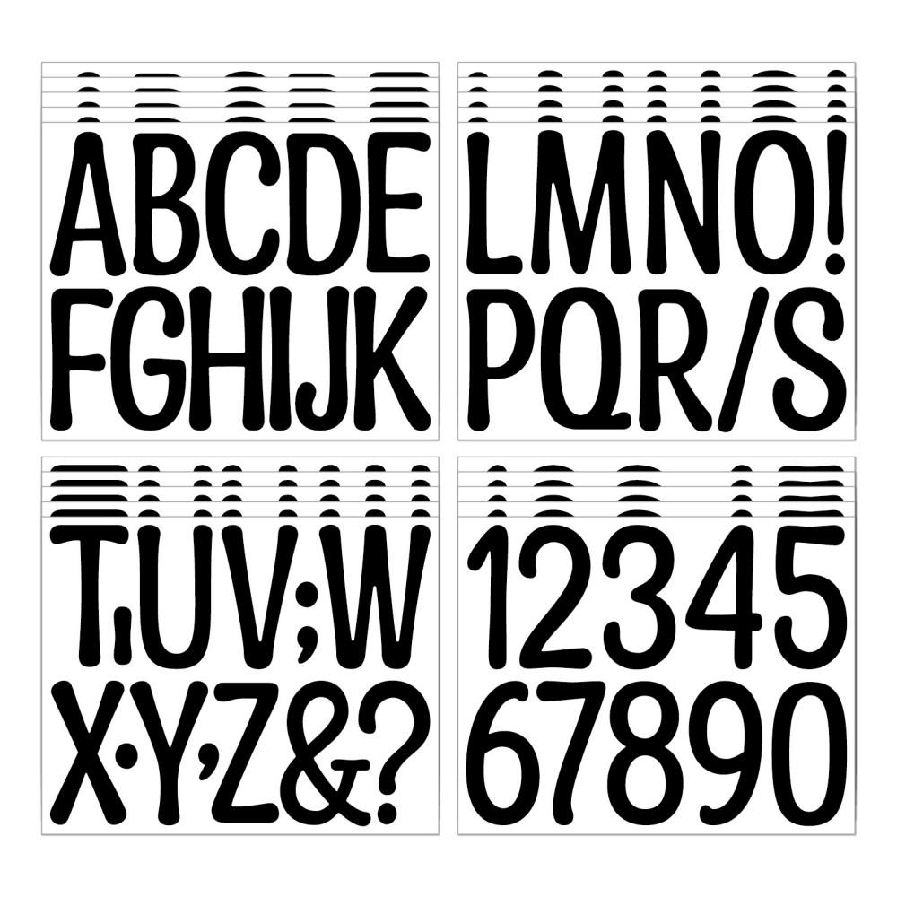 3Pcsset 3 Inches Waterproof Art Font 26 Alphabet Stickers Black White Stickers For Decoration Diy Crafts Making Supplies