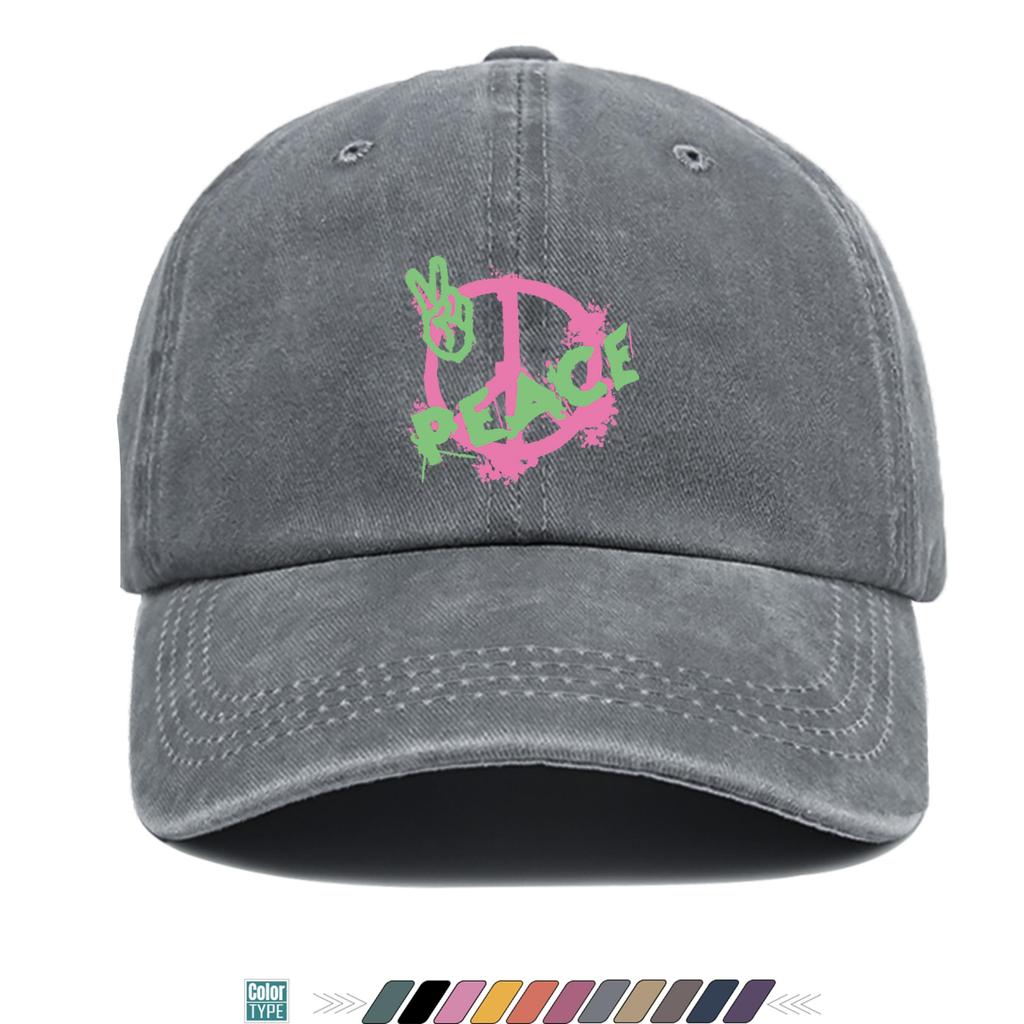 Pc Peace Sign Peace Hand Printed Baseball Cap Trucker Hat Comfortable and Breathable Stylish and Beautiful Cartoon Game
