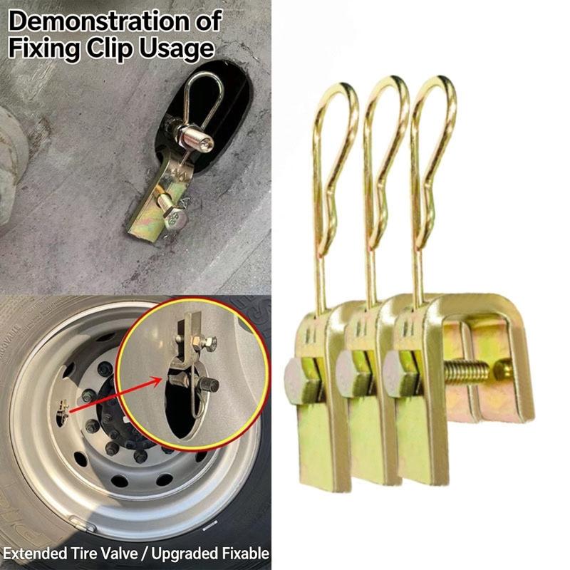 Hex Screw Holder for Flexible Valves Extensions Single Clip Extension Holder Mount Bracket Lorry Truck Twin Wheel Clamp
