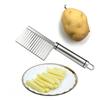 Cortador de Batata Ondulado de Aço Inoxidável Cortador com Lâmina Ondulada Picador de Batata Para Fazer Batata Frita Ferramenta de Cozinha