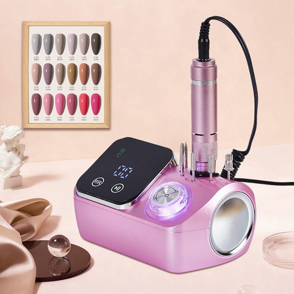 Rosa Nagelbohrer Maschinen Wiederaufladbar Efile Nagelbohrer Tragbar Hochgeschwindigkeits Nagelbohrer Für Zuhause