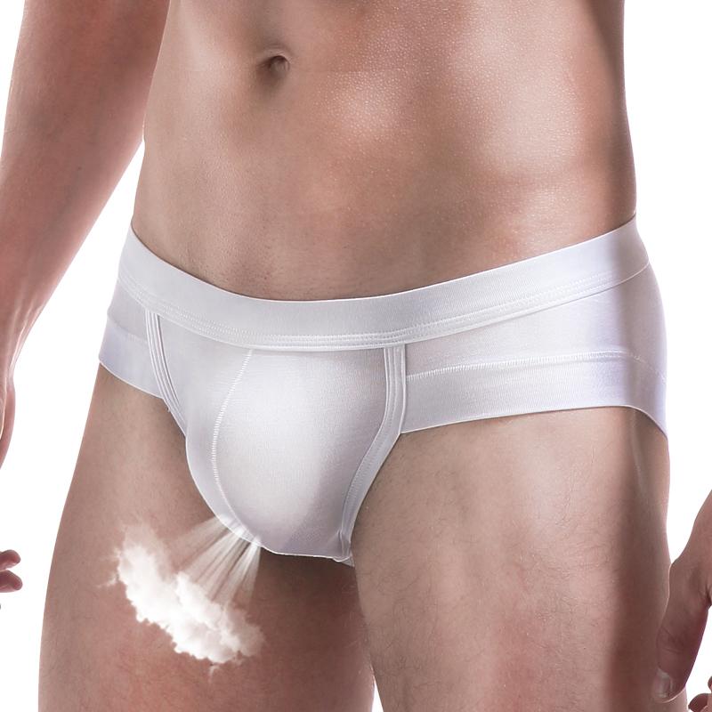 Men's underwear: U-shaped modal briefs, masculine feel, pocket for sports, breathable, low-waisted shorts