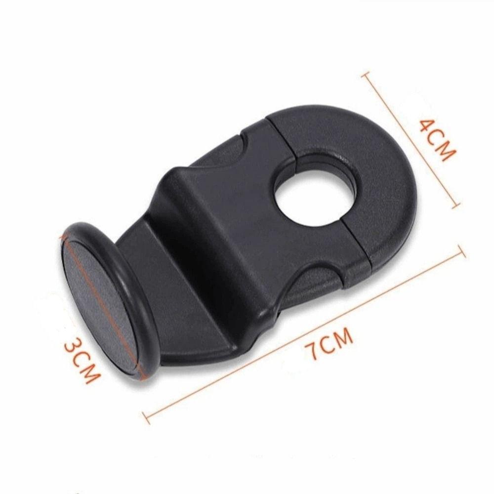 2Pcs ABS Car Back Seat Hook Multi-functional Black Car Interior Organizer 20KG Heavy Duty Car Headrest Holder