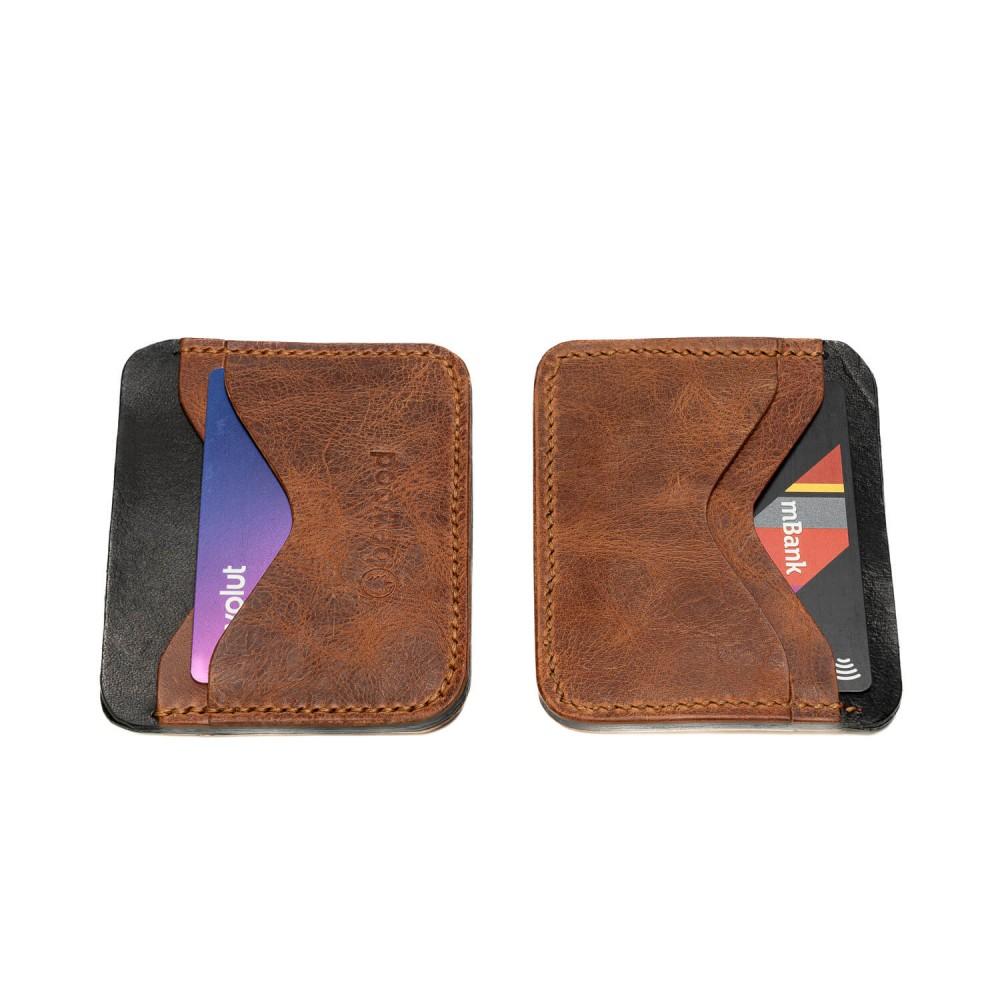 Bewood Business Leather Card Holder - Cognac