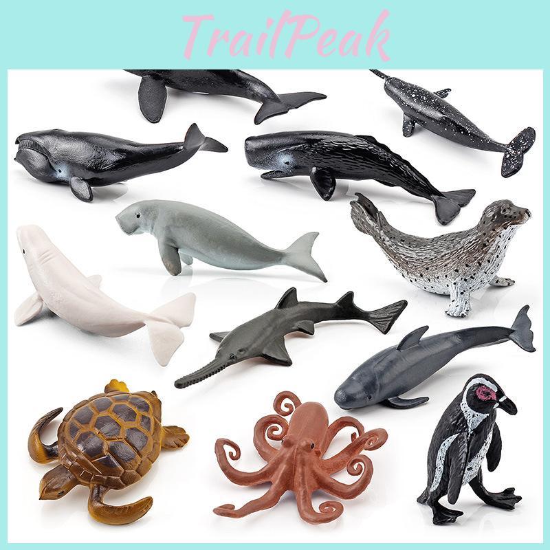 High Quality Pvc Ocean Animal Figurine Set With Realistic Octopus Turtle Whale And Penguin Models Perfect For Kids And Animal Lovers