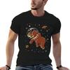 Mammoth In Space T-Shirt Simple Print Design T-Shirt