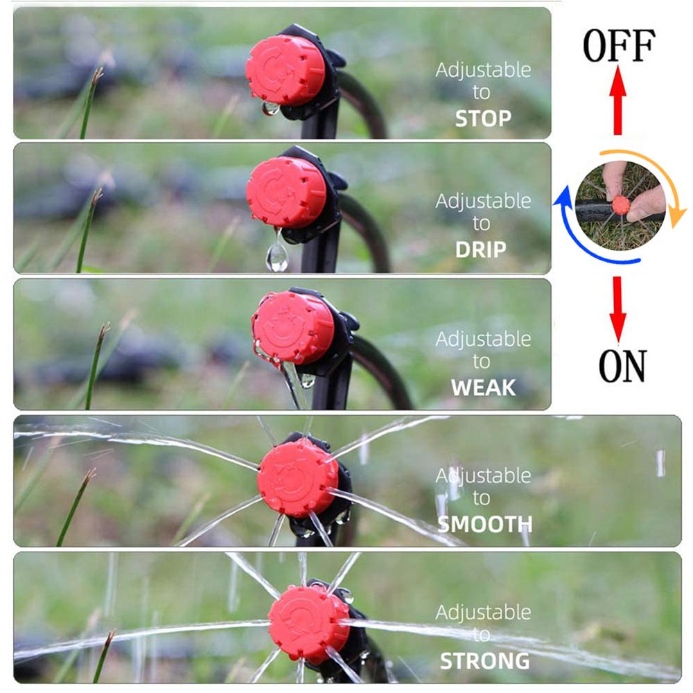 Automatic Watering System DIY Drip Irrigation System Watering Set Adjustable Dripper Greenhouse Garden Micro Drip Watering Kit