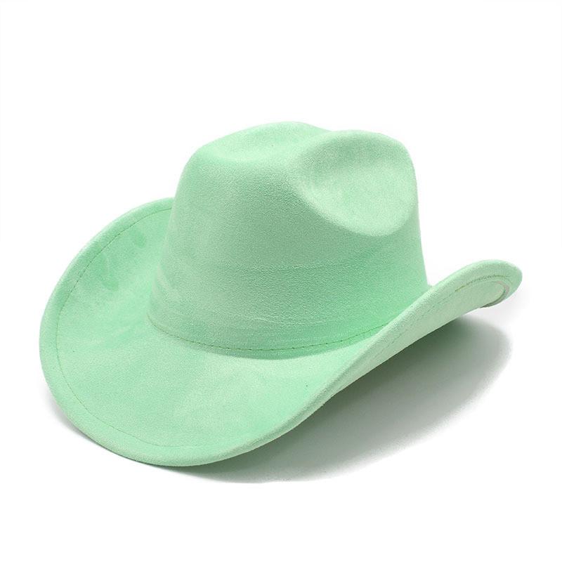 Traditional Style Wool Felt Cowboy Hat With Wide Brim For Men And Women