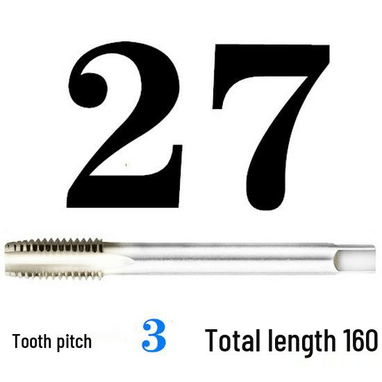 Extended Shank Fine Thread Tap for Hand and Machine Use, Non-standard Sizes M4-M24