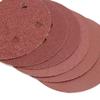 5" 6/8-Hole Red Sanding Discs with Hook & Loop, 125MM