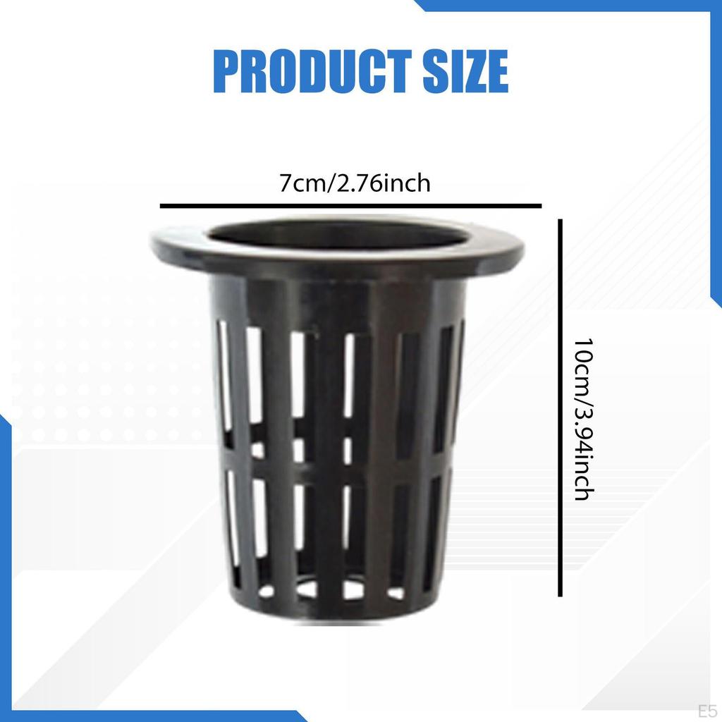 50 Net Pots for Planters, Slotted Planting Baskets, Propagation Garden Greenhouses