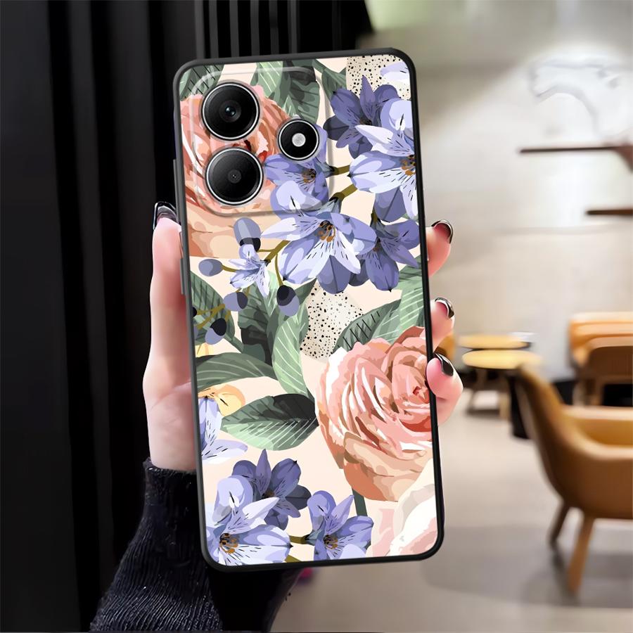 Beautiful Flowers Case for Xiaomi Redmi Note 14 9 8 7 10 12 11 A3 K80 14C 13 Pro Plus A1 12C 13C A4 A5 Phone Cover A2 A1 K40