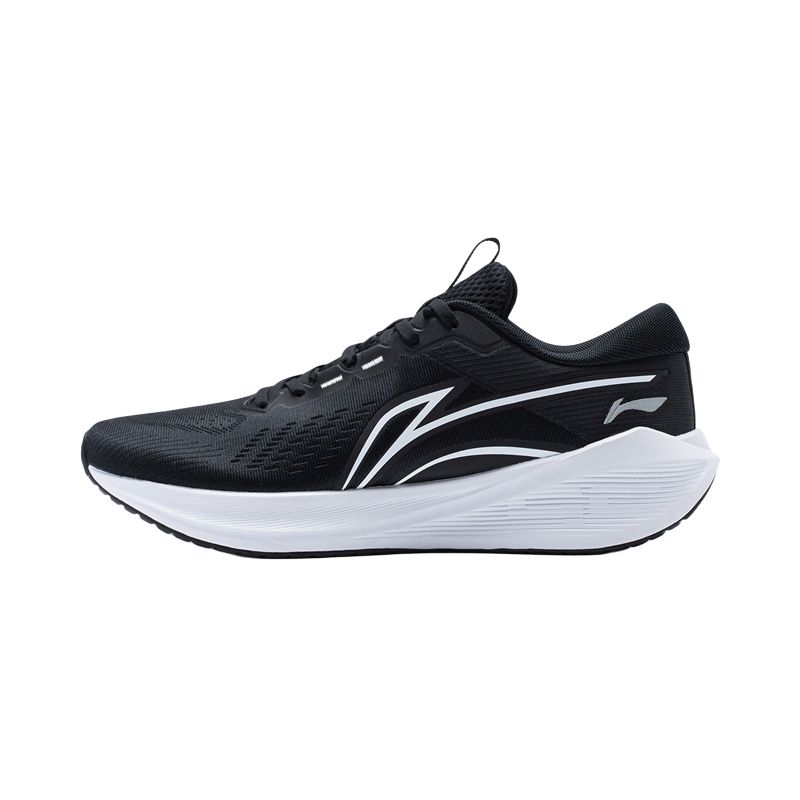Li Ning Wu Yue V2 Fashion Comfortable Versatile Shock Absorbing Non-Slip Low-Top Running Shoes Men sneaker Black ARST053-3-1