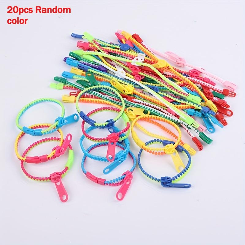 20 Stück Zweifarbige Sensorik-Armbänder - Bunte Kunststoff-Dekompression für Erwachsene, Linderung von Autismus und Angstzuständen, Kleine Geschenke für Hochzeitsfeiern