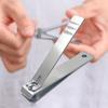 Coupe-ongles Manucure Antidérapant Soin des Ongles Acier Inoxydable Bouche Plate Coupe-ongles Tondeuse pour Beauté