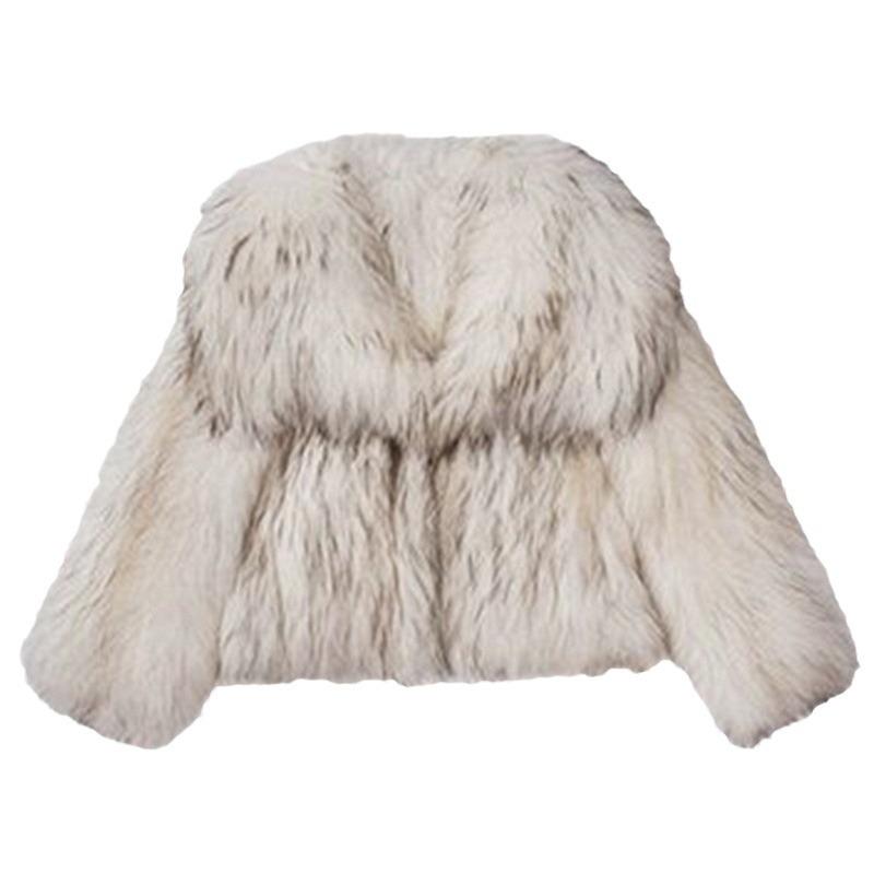 Women's Winter Short Style Imitation Raccoon Fur Grass Coat