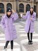 2025 Women's Mid-Length Six-Color Slimming Down Jacket: Thickened Warm Winter Outerwear with Big Pockets