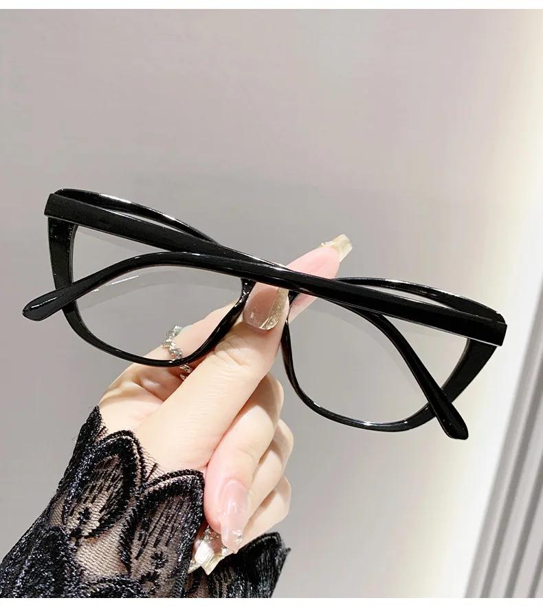 Plastic Cat Eye Reading Glasses for Women Anti Blue Light Reading Presbyopia Eyewear Retro Hyperopia Eyeglasses +1.0 +1.5 +4.0