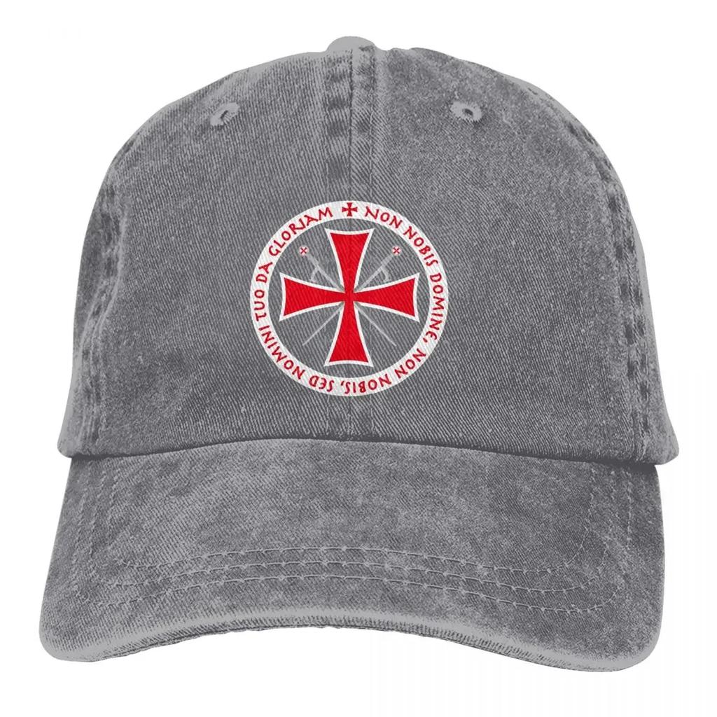 Dad Hats Templar Cross Non Nobis Domine Crusader Knight's Cross Knight Women's Hat Sun Visor Baseball Caps Freemason Peaked Cap