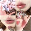 Flower Knows Butterfly Cloud Shoulder Solid Lip Glaze with a Film-Forming Mirror-Like Shine, Lightweight and Natural, Long-Lasting Color Lock