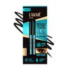LAKMÉ Eyeconic Black Kajal 0,35 g (Kombipackung mit 2 Stück) Matte Kohl-Eyeliner im Dreh-Stift - Wasserfest|| Wischfest & Langanhaltendes Augen-Make-up