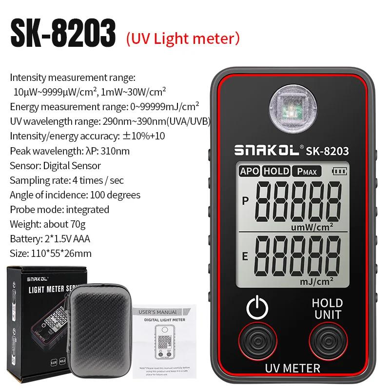 Digital  Luxmeter Light Meter FC Lightmeter Illuminance Meter Tester 0.5-300,000 Lux Illuminometer Photometer Luxometro