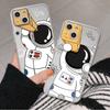 Astronaut Cute Case For iPhone 14 11 12 Pro 13 Pro Max XR XS X 6s 7 8 Plus SE 2020 13 Mini Luxury Shockproof Clear Cover