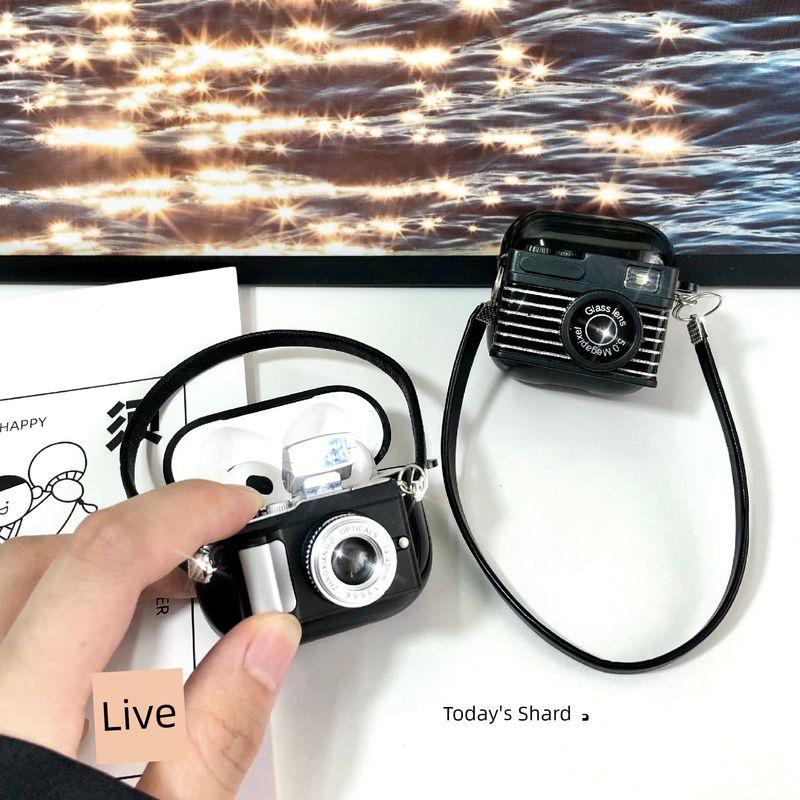 Artificial Retro Camera Applicable Sony Ericsson SL6 Protective Case SR10 with Lanyard Silicone Sr13 Earphone Case Click Flash Ins