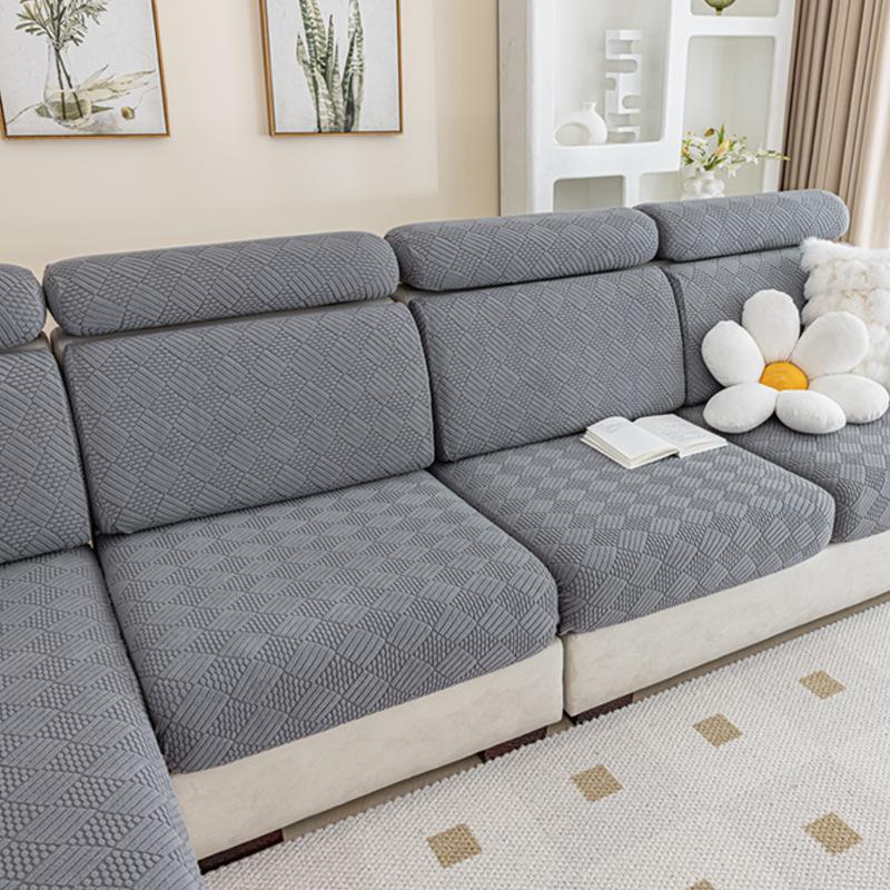 Elastic Sofa Cover Cushion Cover Sofa Hat Solid Color Sofa Cover All-inclusive Four Seasons Universal Cover Sofa Cushion Cover