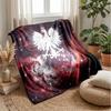Poland Football Printed Flannel Blanket Skin Friendly Warm Decorative Throw for Indoor Couch Bed Daily Use
