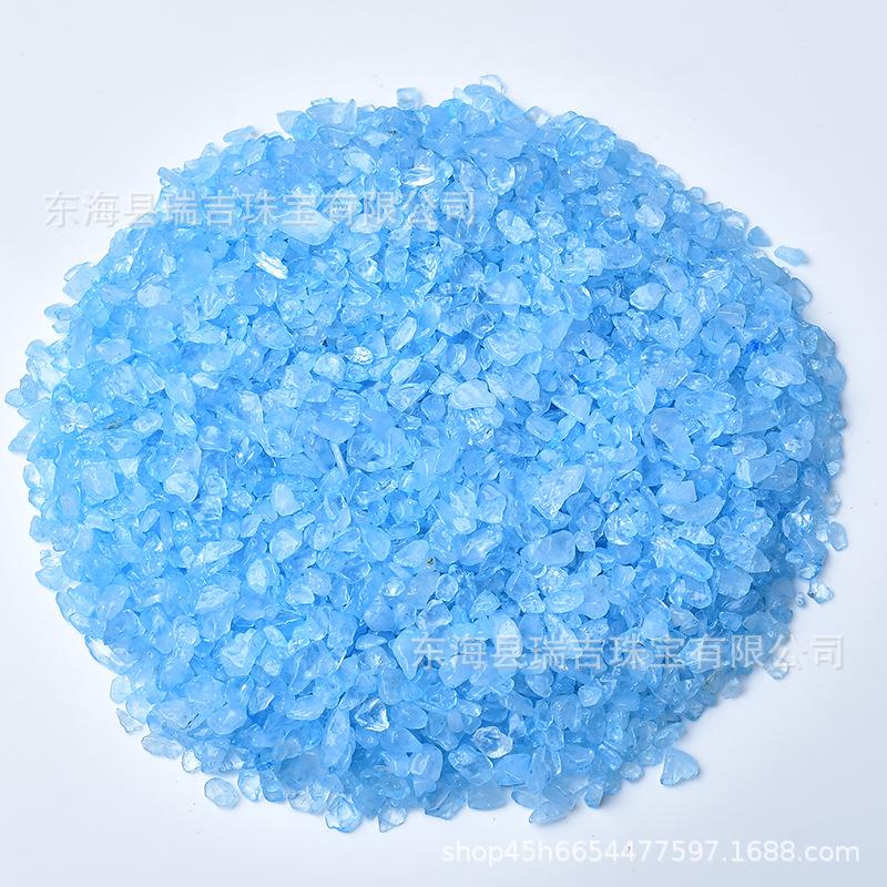 Blue Crystal Imitation Aquamarine Sand for Epoxy DIY and Handmade Decoration